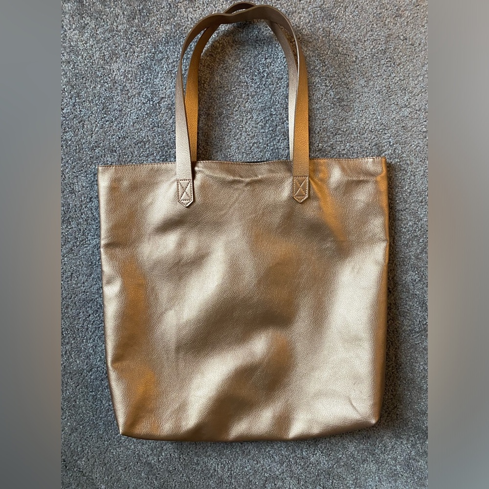 Faux Gold Leather Bag